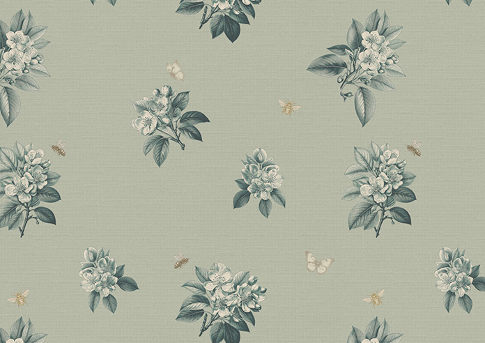 Upton, Apple Spray Bud Green - Made to Measure Curtains - Image 8